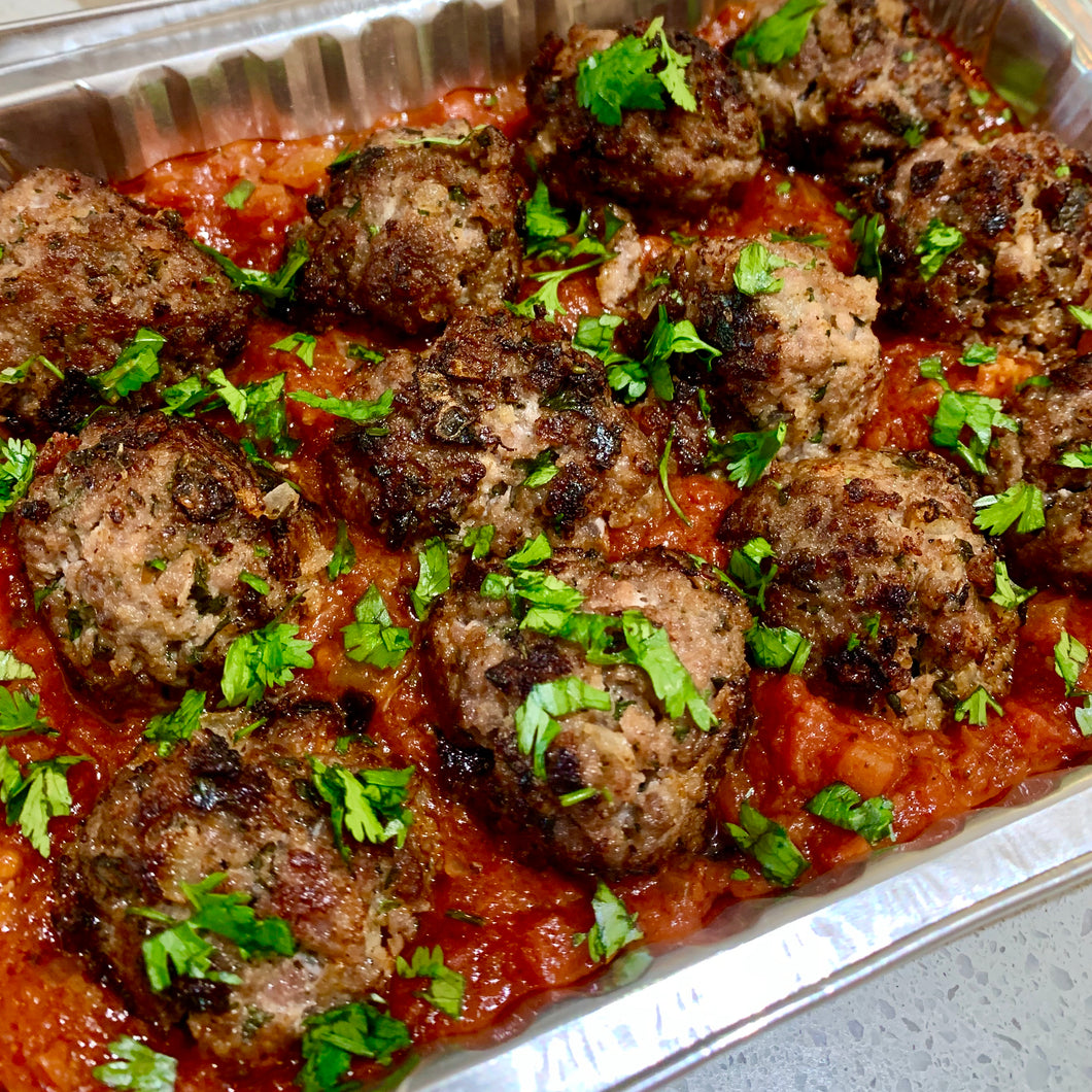 Italian Beef Meatballs in Napolitana Sauce